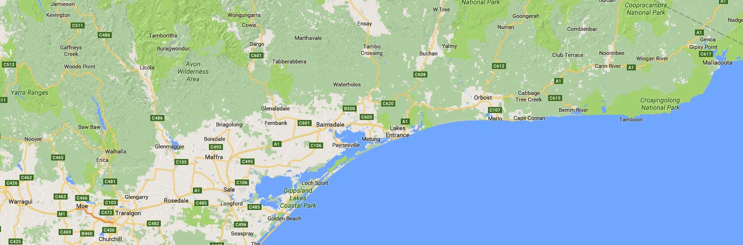 gippsland map
